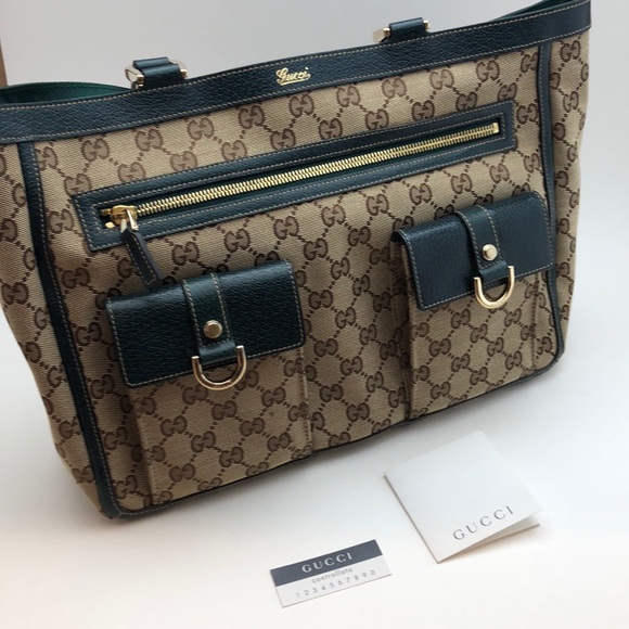 Gucci Handbags - NEW Authentic Gucci Crystal Abbey Lg Pocket Tote